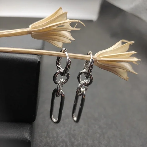 David Yurman 925 silver earrings - Picture 1 of 6